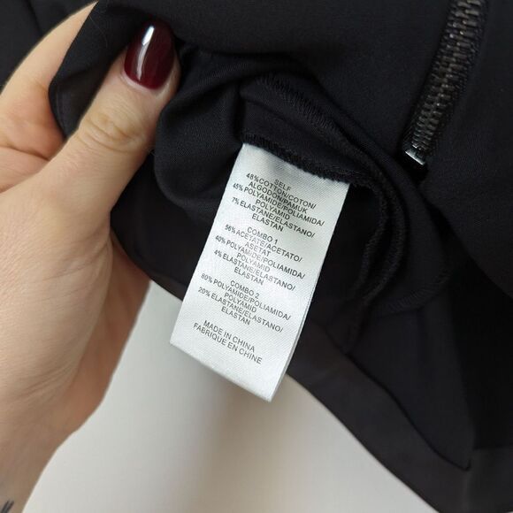 Tibi black white Agathe off the shoulder asymmetrical corset blouse top - Picture 5 of 7